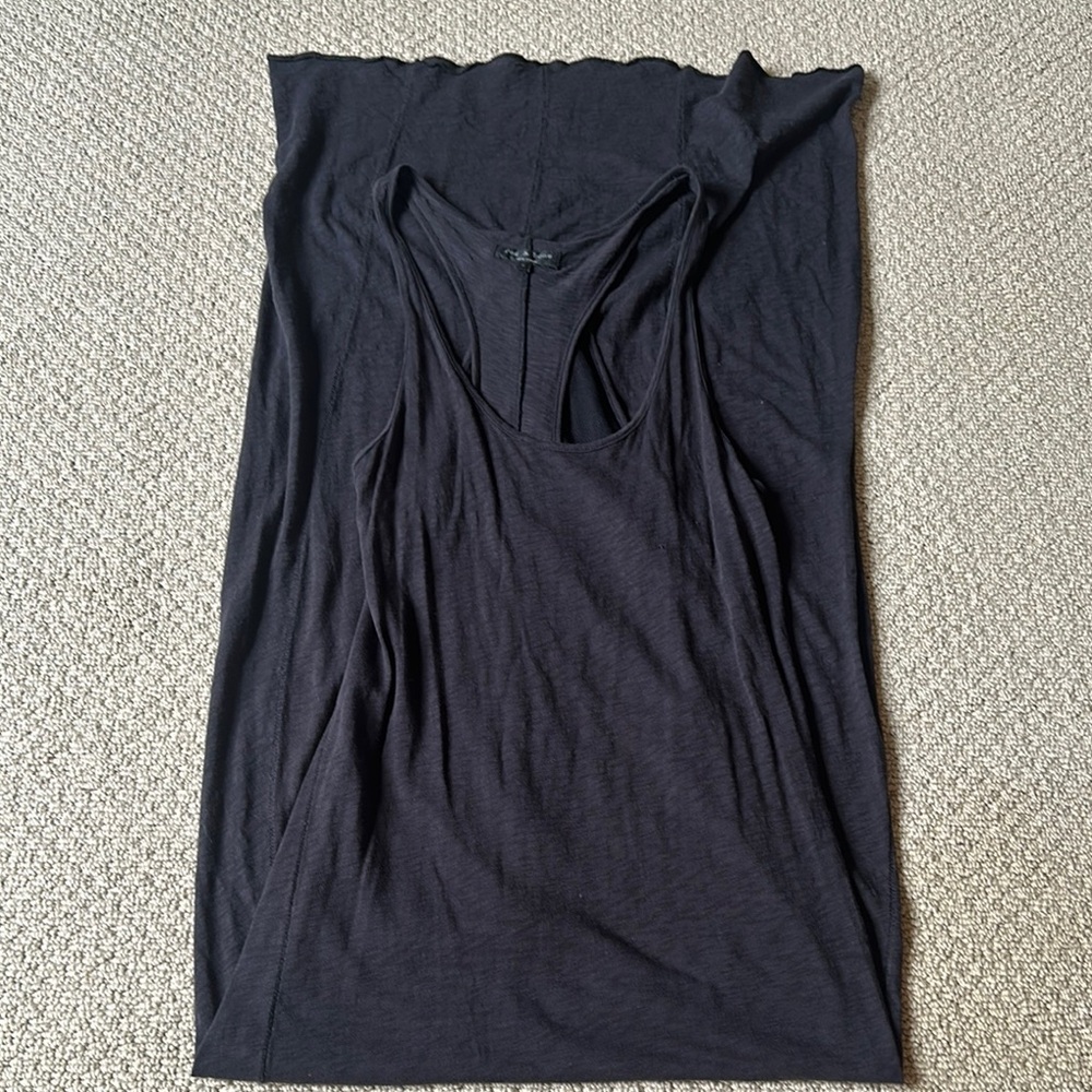 rag & bone Black Maxi Tank Top Sleeveless Dress